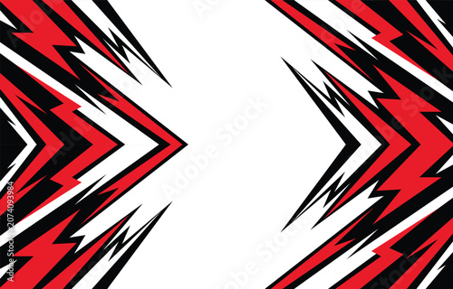 Abstract background with sharp and zigzag sport pattern and with some copy space area