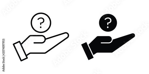 Tableau sur toile Curiosity icon