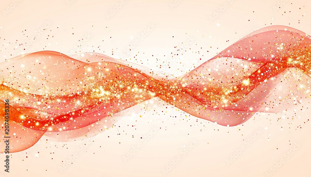 Fototapeta premium Elegant Graceful Rose Swirls with Golden Accents for a Glamorous Abstract Background Design