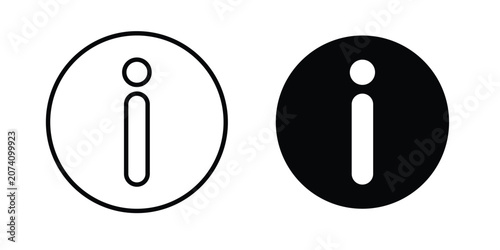 Tableau sur toile Information icon