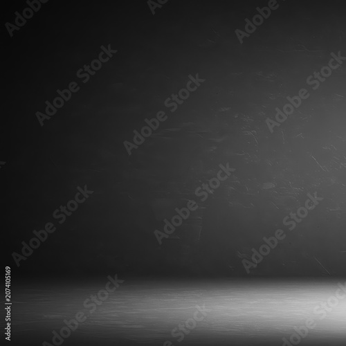 Detailed grey background with visible rough texture and subtle light shadows, creating a deep, elegant, and modern atmosphere, dark, concrete, smooth transition