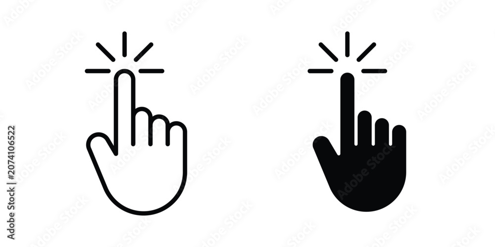 Fototapeta premium Hand click icon
