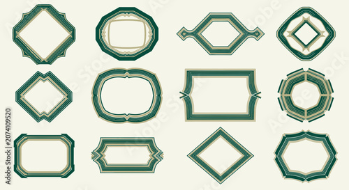Ornate Vintage Frames Collection: Decorative Borders, Decorative Elements