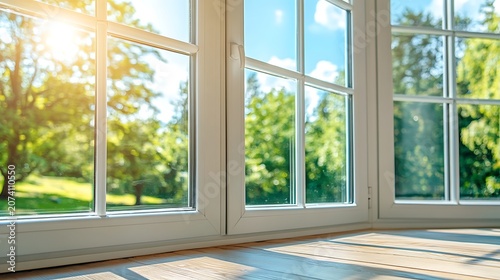 Elegant Window with Green View / 緑の景色が見えるエレガントな窓