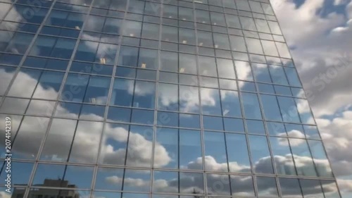 Corporate Glass Building Reflection