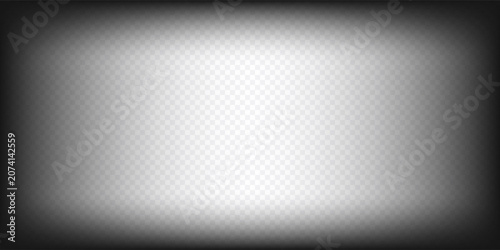 Vignette rectangle border with shadow rectangle overlay for photo blur comic. Edge rectangular effect with black frame white for transparent background mask. Fade dark vignette with texture.