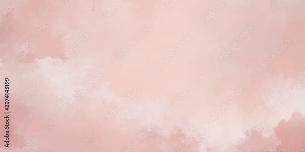 Fototapeta premium Abstract pink watercolor background with textured paper, vintage grunge wall effect and copy space, pastel aged artistic surface and retro paint design