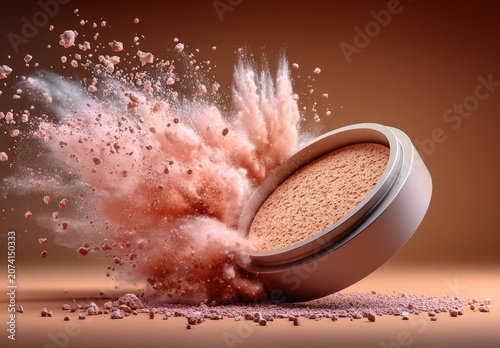 Exploding face powder