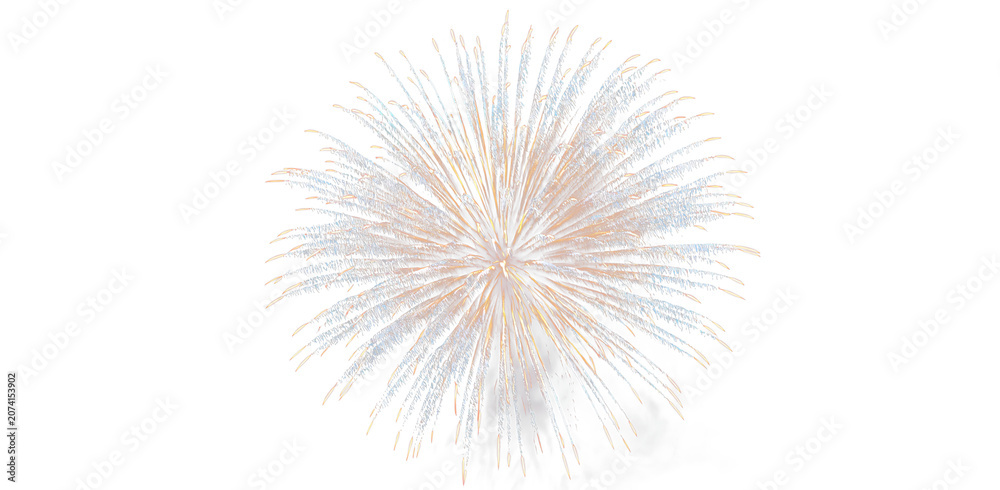 Obraz premium Festive fireworks with glowing explosion and sparkling particles PNG