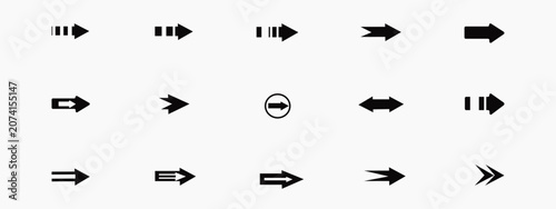 Set of simple  arrow. Hand drawing.arrow black and white