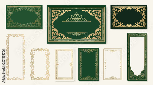 Elegant Decorative Frames & Borders - Vintage Ornate Design Elements