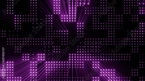 фотографія Vibrant Purple Digital Grid - This dynamic image showcases an intricate digital