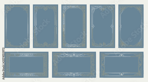 Ornate Decorative Borders and Frames - Elegant Vintage Style Layouts