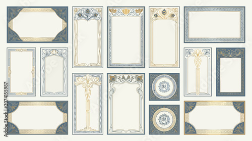 Ornate Decorative Frames & Borders - Vintage Style Design Elements