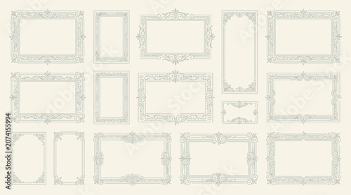 Ornate Decorative Frames Collection - Vintage Border Designs