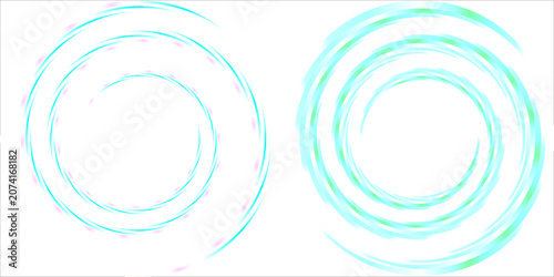 Obraz na płótnie Vibrant tiffany curvy spray moving eddy surface with space for text in glowing white center