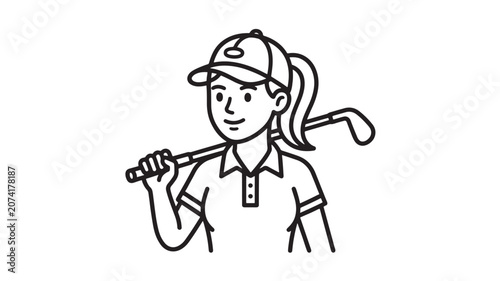 Canvastavla Microphone Player Cartoon Character Wearing Headset and Singing Into a Microphon