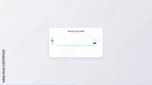 Neumorphic UI Slider Animation - Motion Graphics for Technology & Design