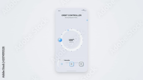 Neumorphic UI Animation: Smart Controller App Interface Motion