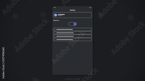 Neumorphism UI Settings Toggle Animation | Dark Mode Switch Motion