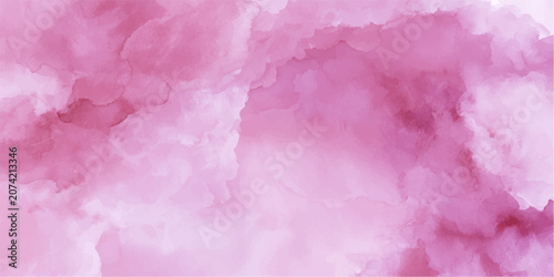 Foto Abstract Pink Watercolor Background with Soft Cloud Smoke Texture, Vintage Grung