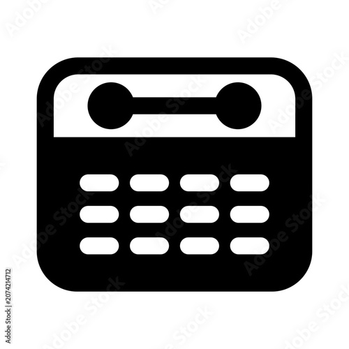 Calendar Icon Vector From Web Design Set