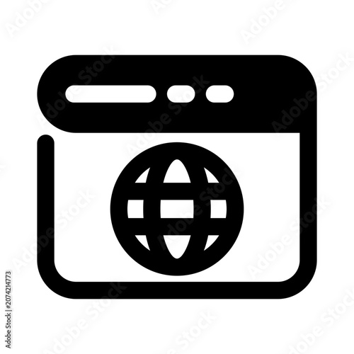 Web Browser Icon Vector From Web Design Set
