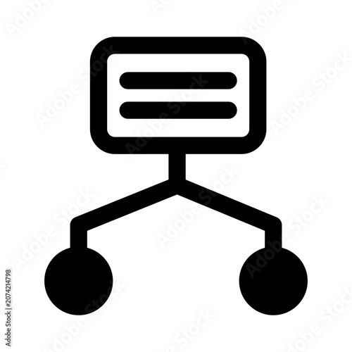 Data Flow Diagram Icon Vector From Web Design Set