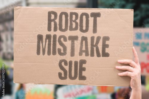 Fotografie "Robot mistake sue" Can you take legal action over AI errors? LITIGATION