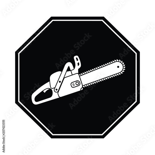 Chainsaw Symbol Industrial Power Commercial