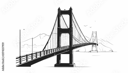 Suspension Bridge Structural Engineering Design.