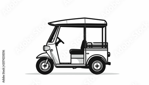 Tuk Tuk Auto Rickshaw Vehicle.