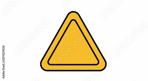 Warning Triangle Sign for Caution and Safety