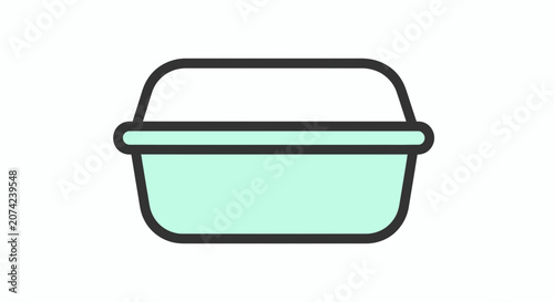 Simple covered container for food storage