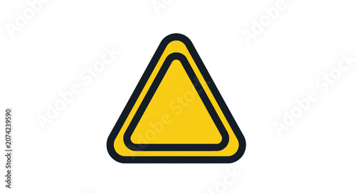 Warning Triangle Sign for Caution and Safety