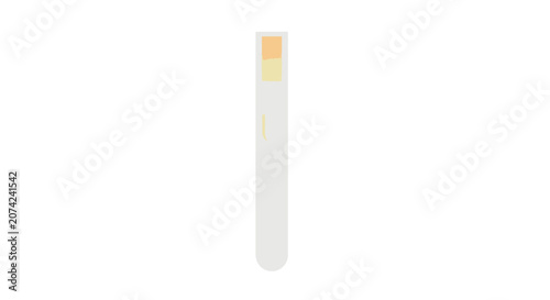 Lab test tube with colorful liquid sample
