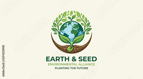 Earth Seed Environmental Organization Logo Design.