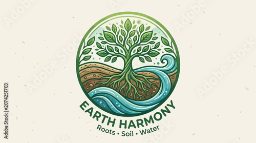 Earth Harmony Tree Roots Soil Water.