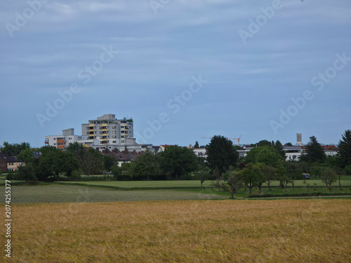 Konstfotografi germany, charming houses of ostfildern ruit beyond beautiful natural landscapes