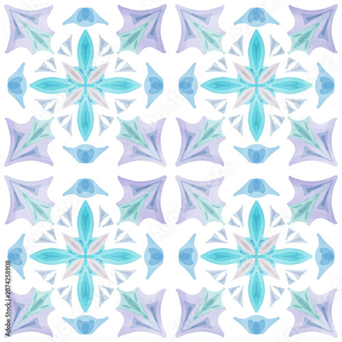 ИллюстраDecorative seamless pattern. A pattern of tilesция без названия