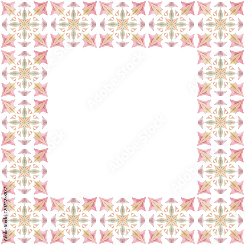 Decorative abstract frame. Design of postcards, invitations, and book covers