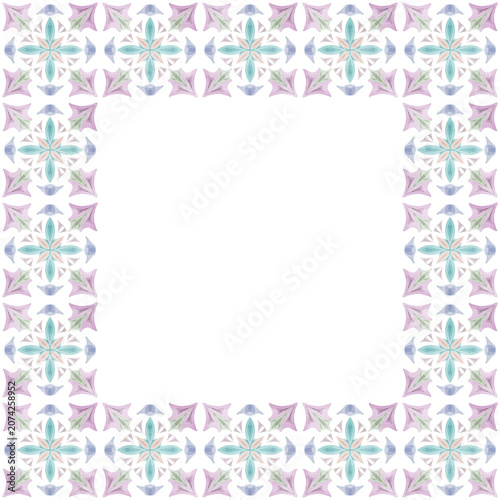 Decorative abstract frame. Design of postcards, invitations, and book covers