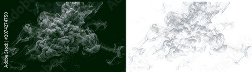 Smoke, fog, and mist effects, gray smoke textures, abstract backgrounds, black and white
