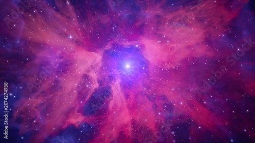 Journey Through Vibrant Nebulae and Star Fields