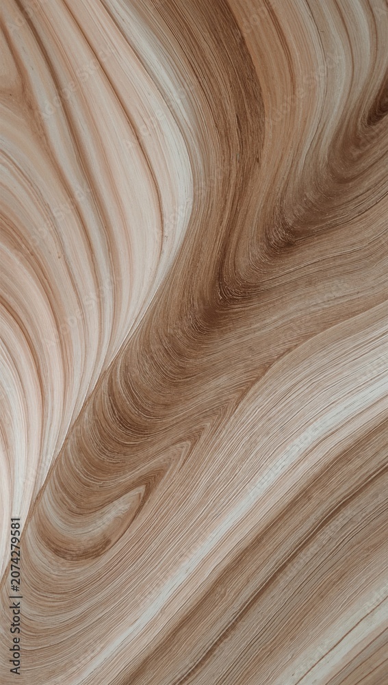 Fototapeta premium Abstract flowing lines of natural sandstone rock formation.