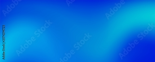 Quadro su tela Blue cyan gradient mesh abstract background nice for wallpaper or banner