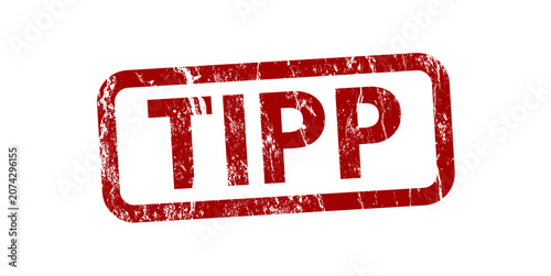 Photos Tipp red grunge stamp