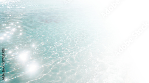 Transparent png overlay of rippled vibrant blue water surface with sparkling white reflections and waves at pool or ocean shore background abstract text field swimming wave fresh nature light
