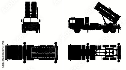 Photos MIM-104 Patriot Surface to Air Missile Defense System Silhouette