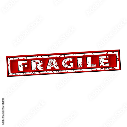 fragile stamp sign illustration